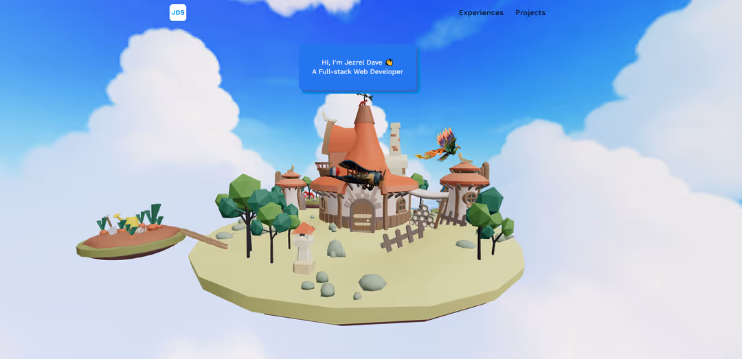 3D portfolio website