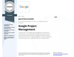 Google Project Management Specialization