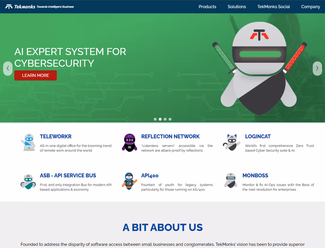 Tekmonks official website